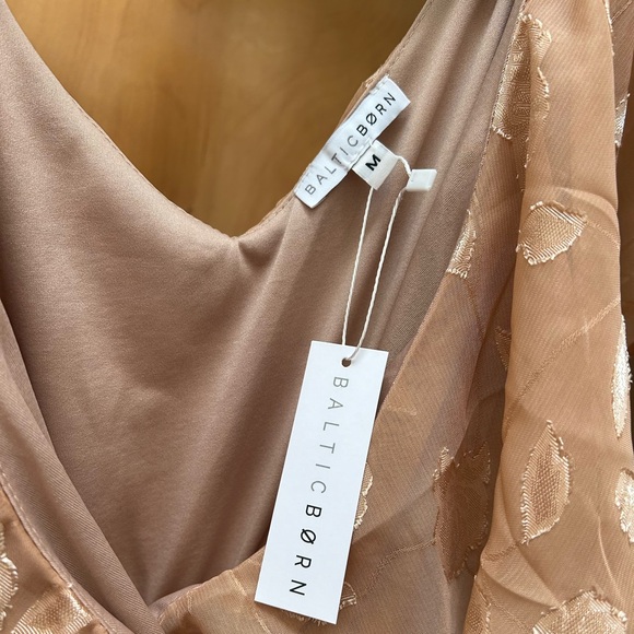 NWT Baltic born “Marion Jacquard Ruffle Maxi Dress” - Picture 6 of 7